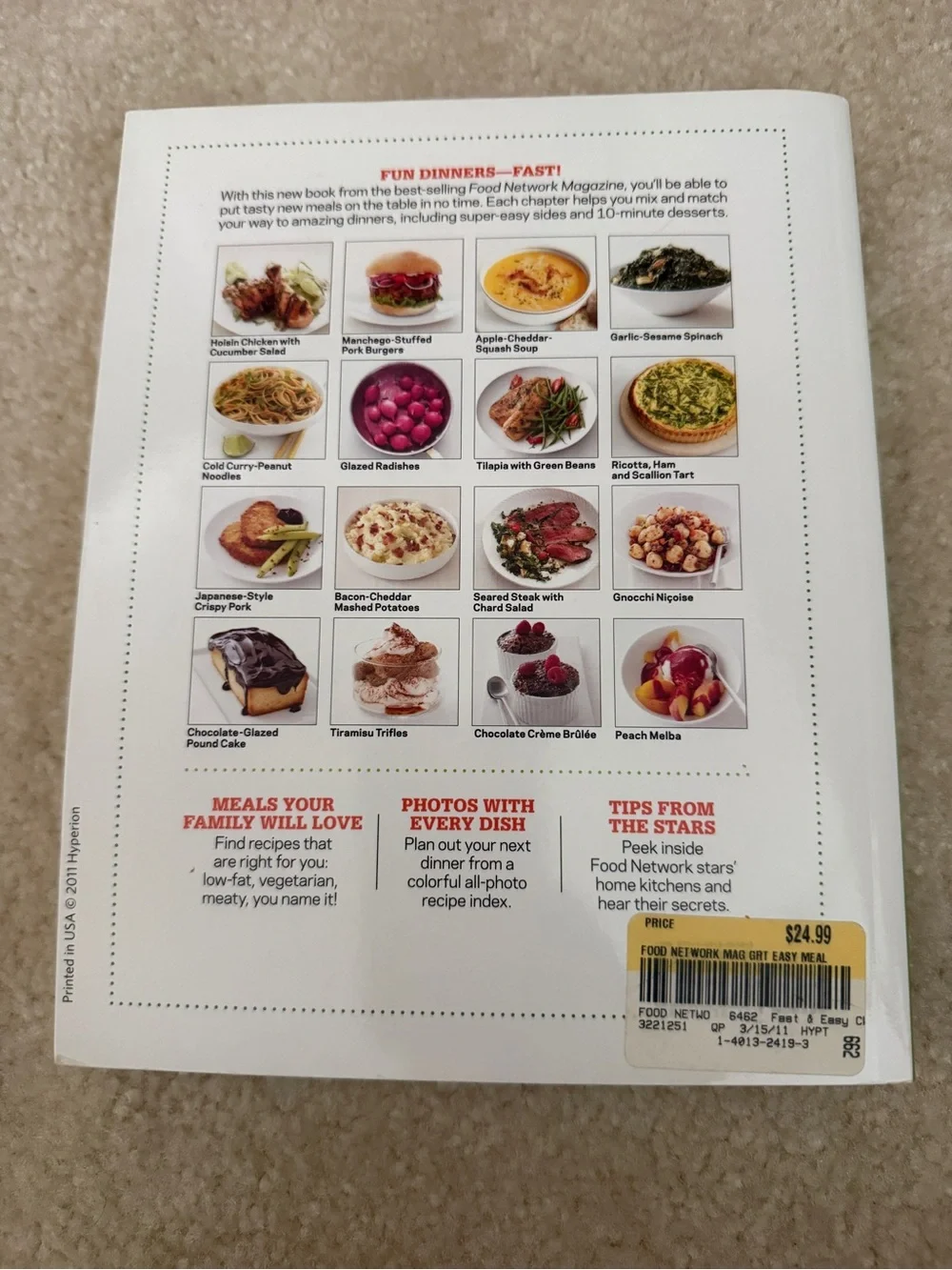 Food Network Magazine Great EASY Meals - White & Green Cover